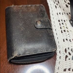 Goyard Vintage Matignon PM Zip Wallet Black Authentic